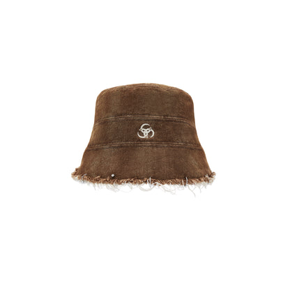 Triple Serpent Loop Pierced Reversible Bucket Hat