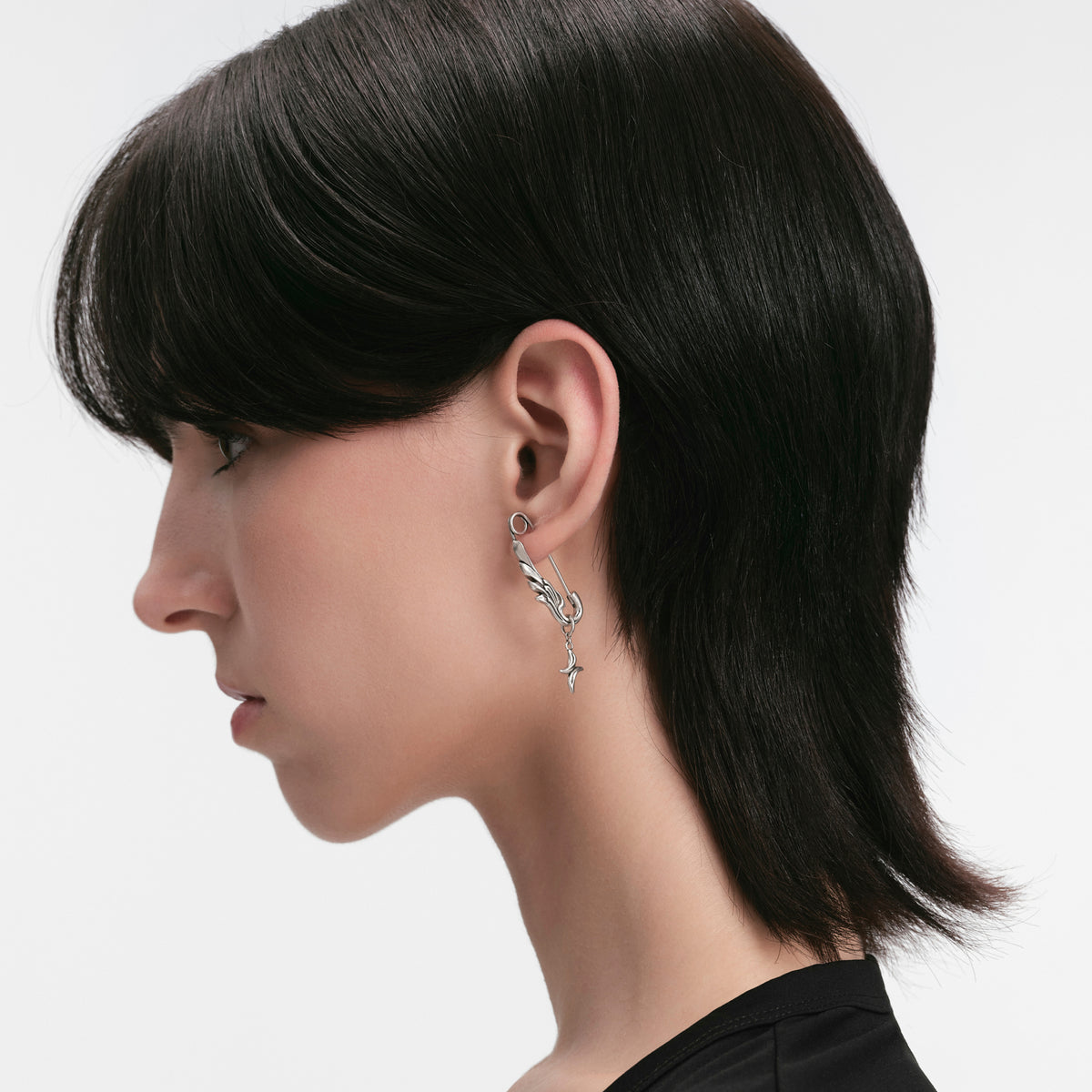 S925 Booby Bird Wing Pin Earring