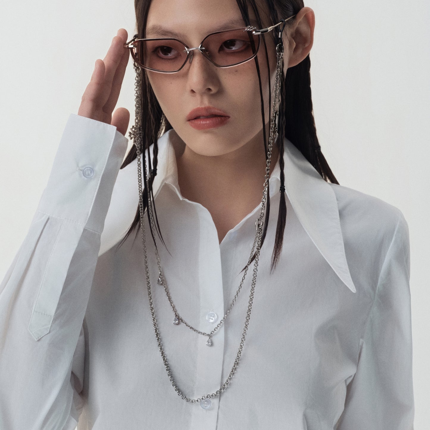 Crossflower Pendant Glasses Chain