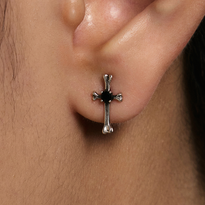 S925 Mini Cross Stud Earrings