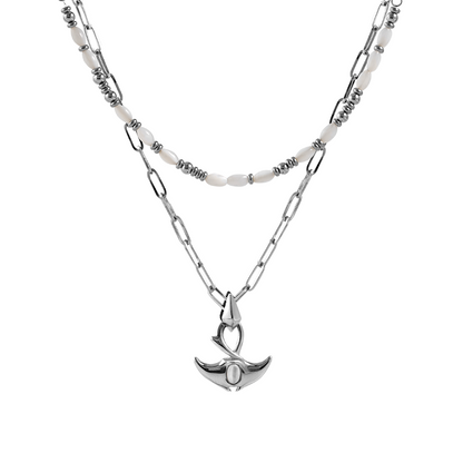 Mini Manta Double-Layer Necklace