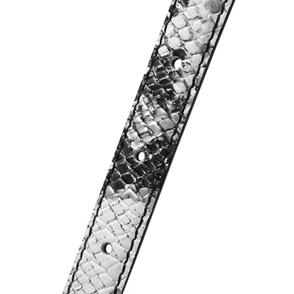 Skull & Snake Embossed Slim Belt