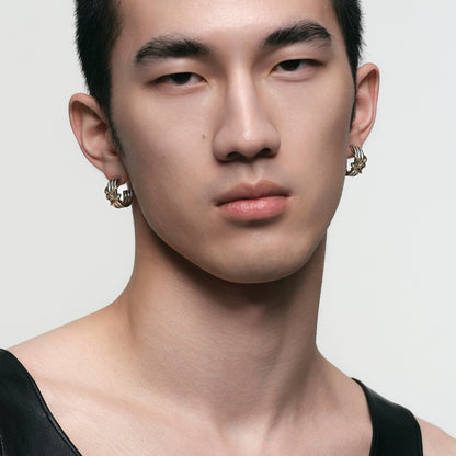 Snake Loop Hoop Earrings