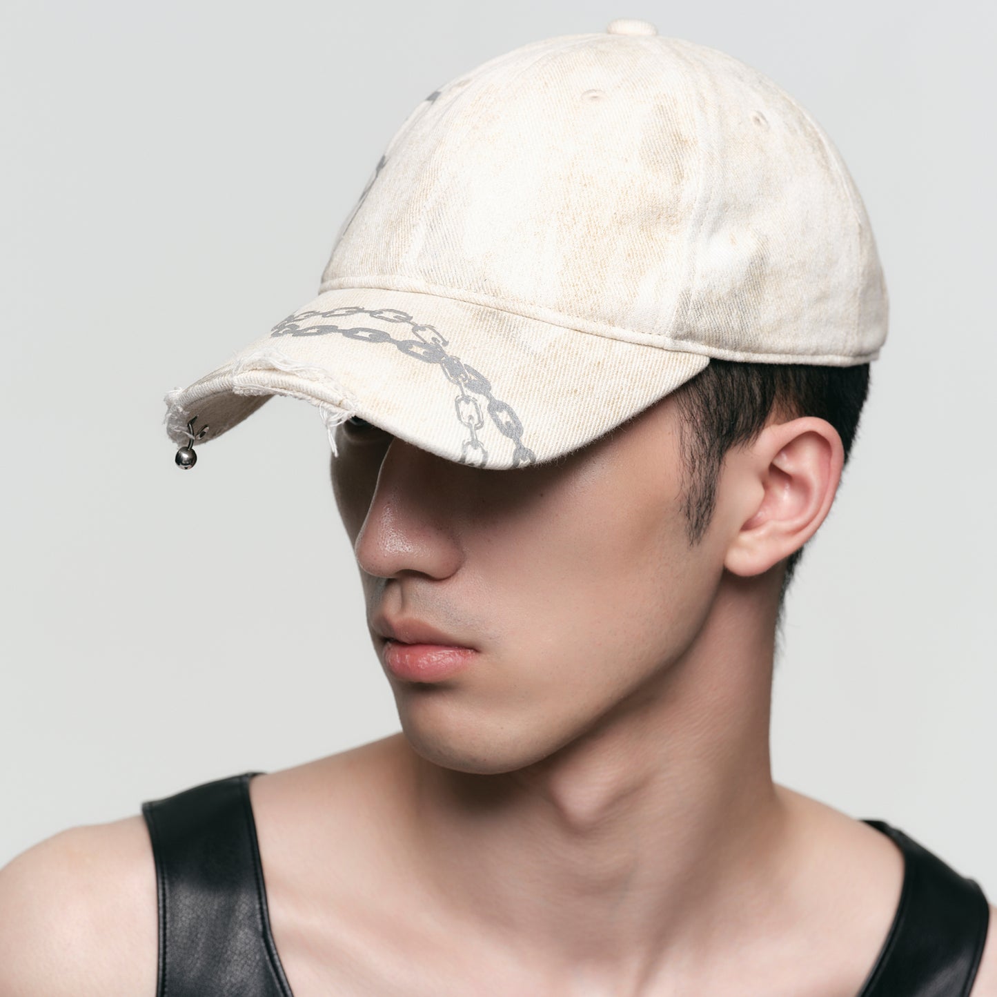 Triple Serpent Loop Foil Logo Baseball Cap