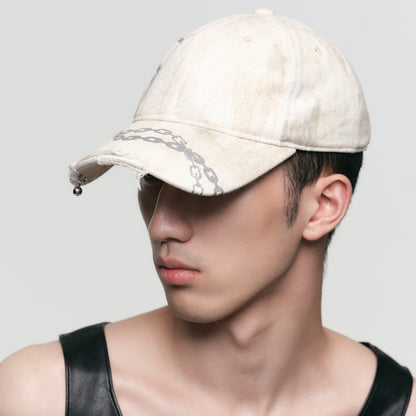 Triple Serpent Loop Foil Logo Baseball Cap