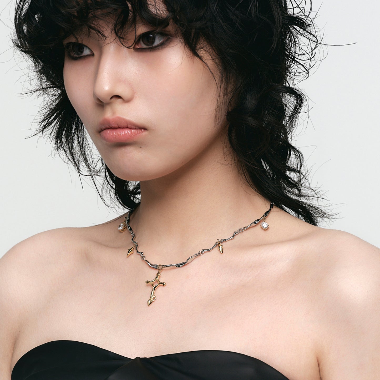 Orbit Square Key Pendant Necklace