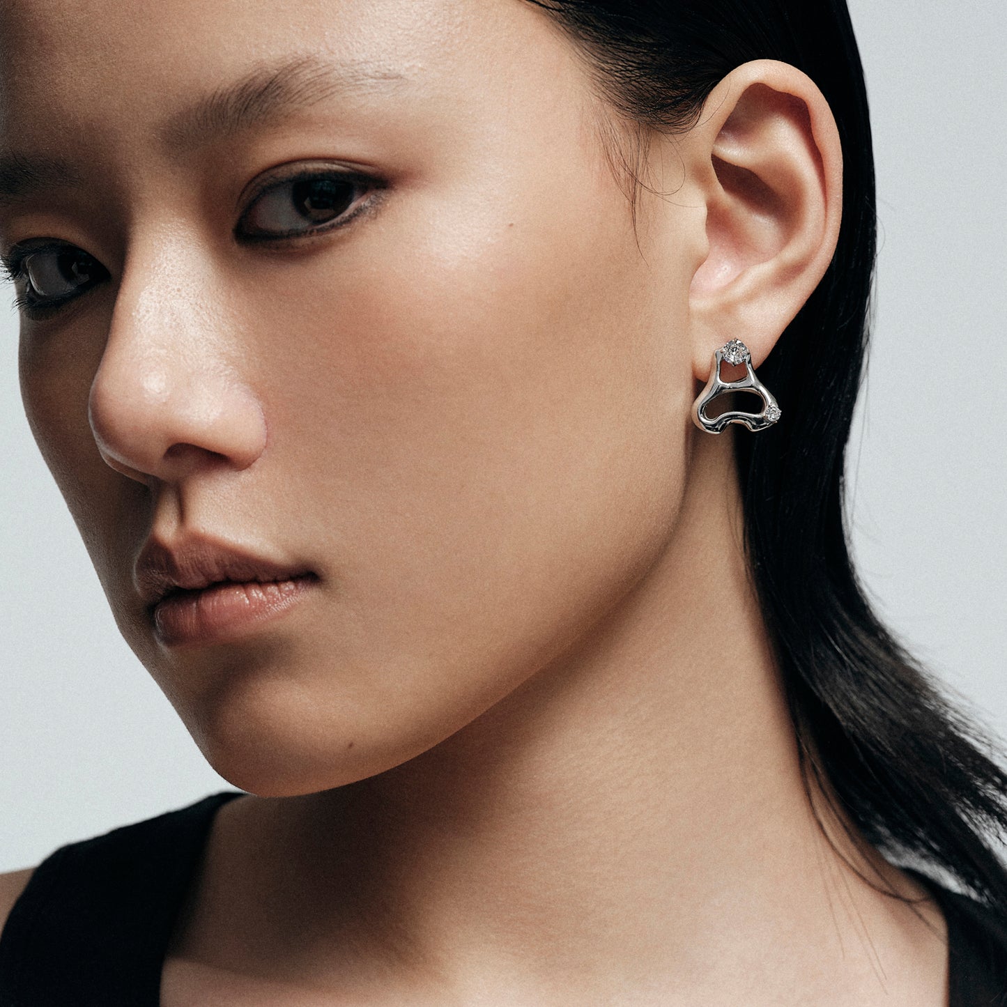 Pull Ring Stud Earrings