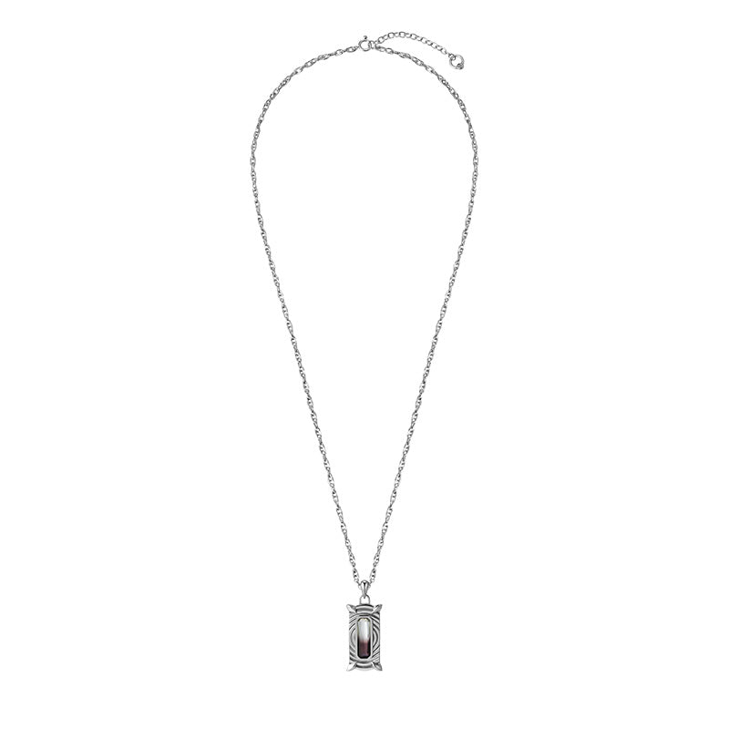 Bone Record Gradient Tourmaline Sweater Necklace