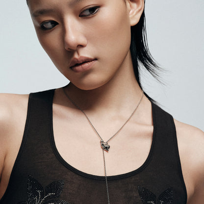 Fox Mask Adjustable Y Necklace