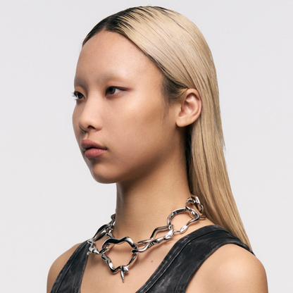 Ring-Shaped Snake Bone Necklace