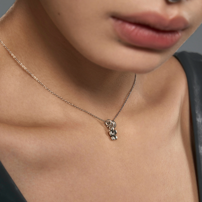 S925 Punk Floral Necklace