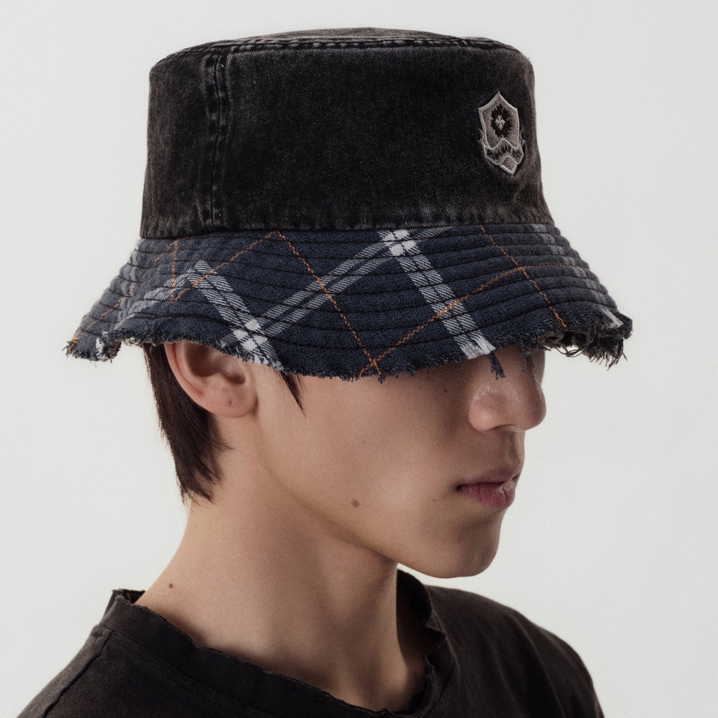 Prom Emblem Plaid Bucket Hat