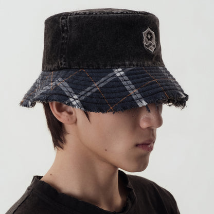 Prom Emblem Plaid Bucket Hat