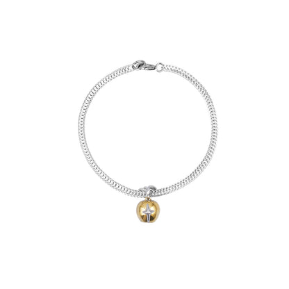 EDEN  Three-dimensional Star Apple Pendant Detachable Double-Layer Bracelet