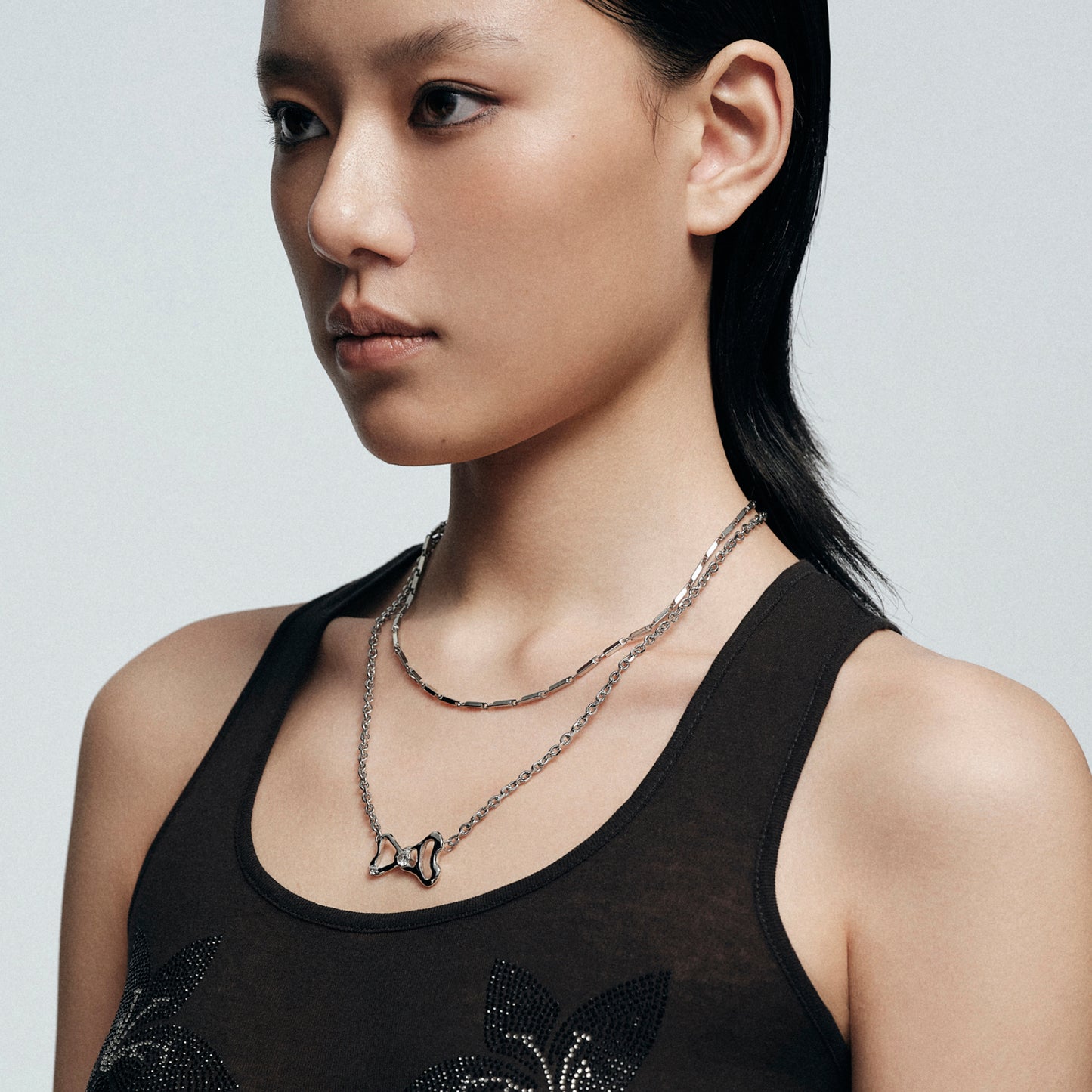 Pull Ring Double-Layer Necklace
