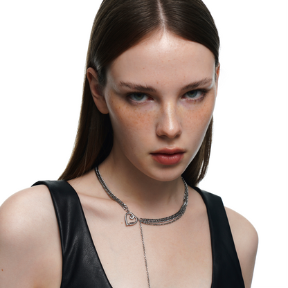 Heart Line Chain Necklace