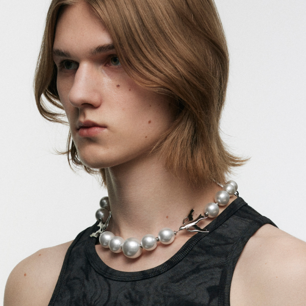 Double Peace Dove Pearl Necklace