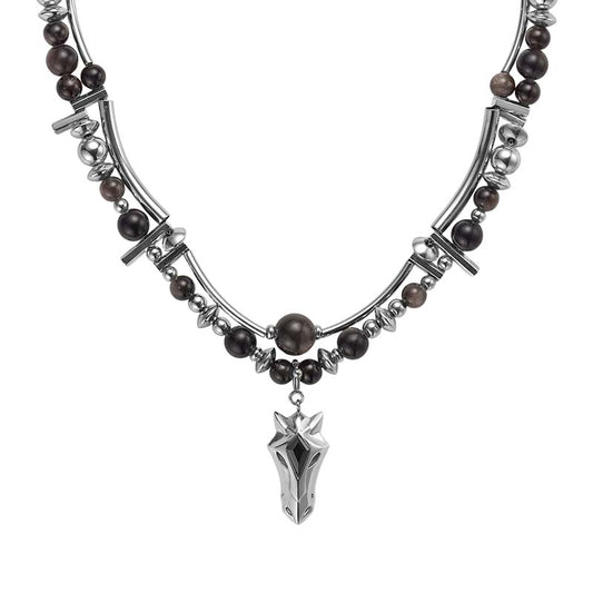 Knight Armor Beaded Necklace