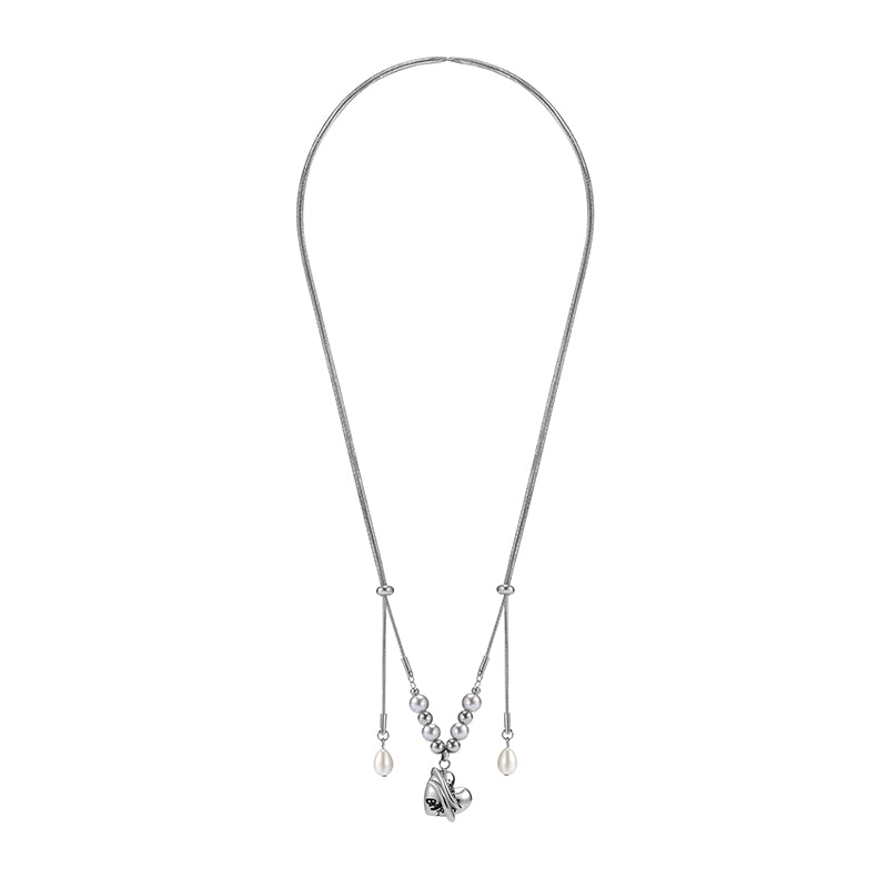 Graffiti Heart Pull-Out Necklace