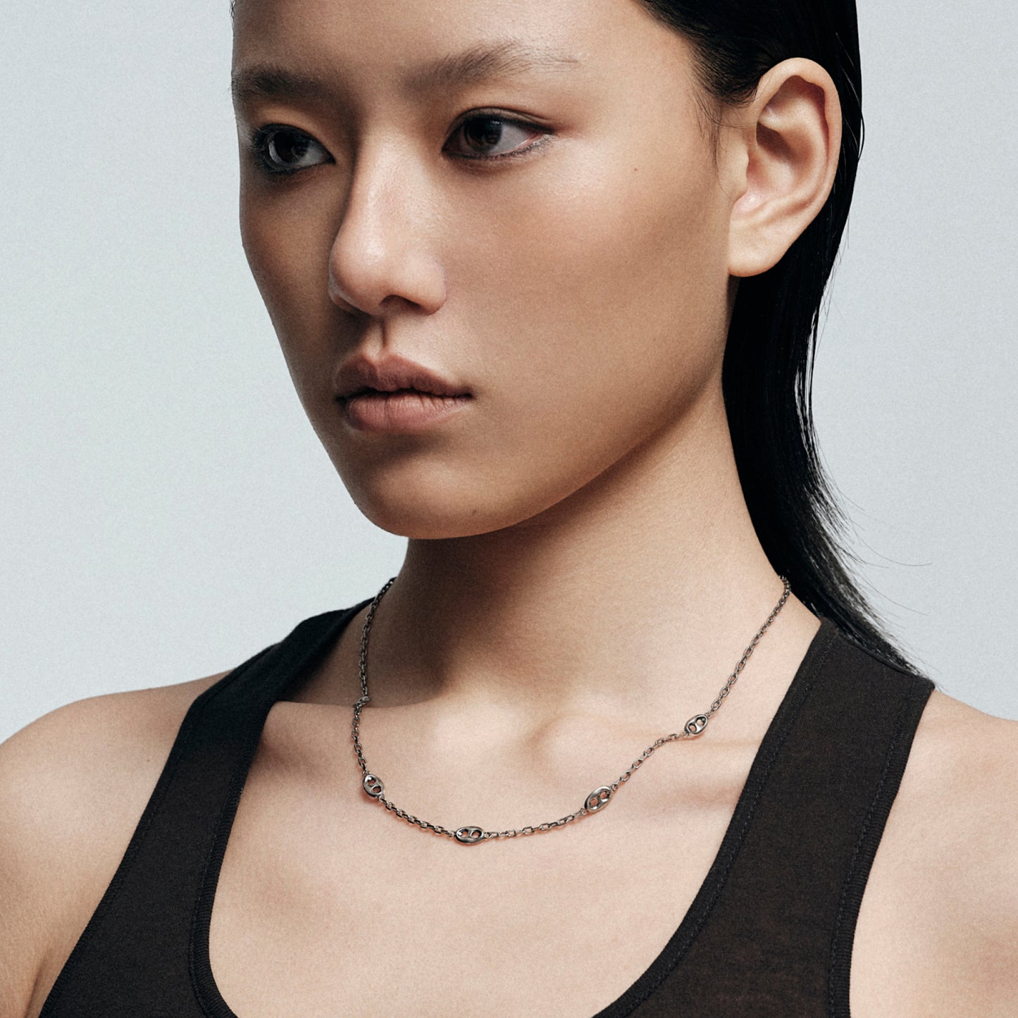 Mini Warthog Snout Link Chain Necklace