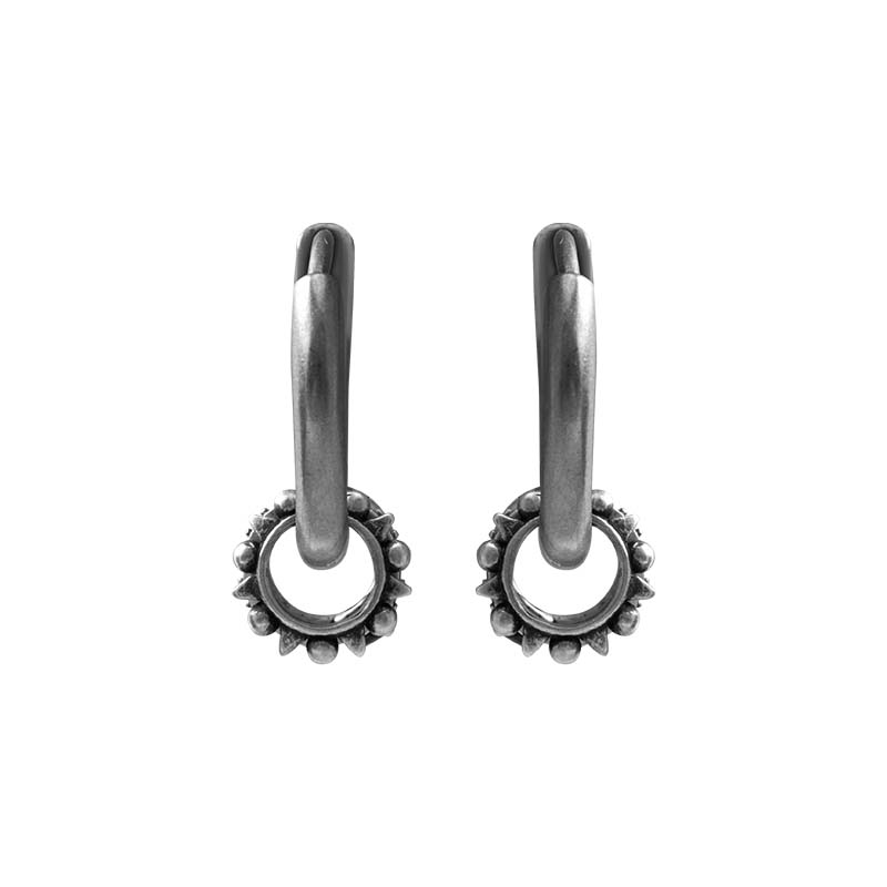 S925 Sterling Silver Zirconia Huggie Hoop Earrings