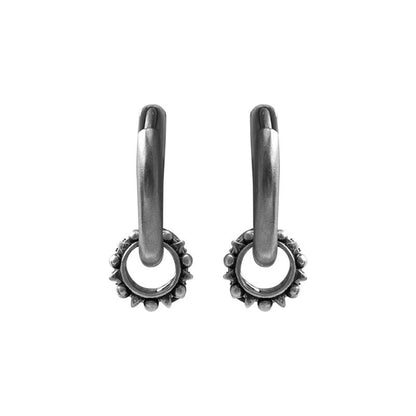 S925 Sterling Silver Zirconia Huggie Hoop Earrings