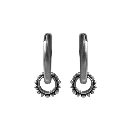 S925 Sterling Silver Zirconia Huggie Hoop Earrings