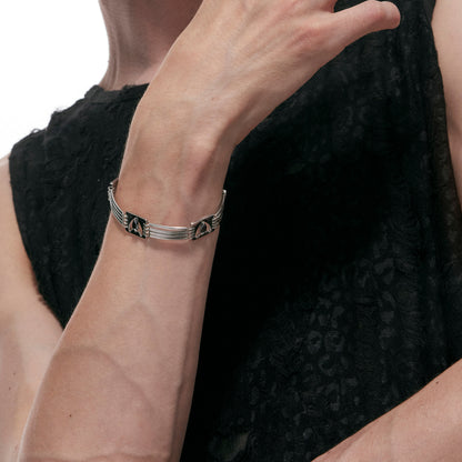 Punk Moth Coiled Rigid Bracelet