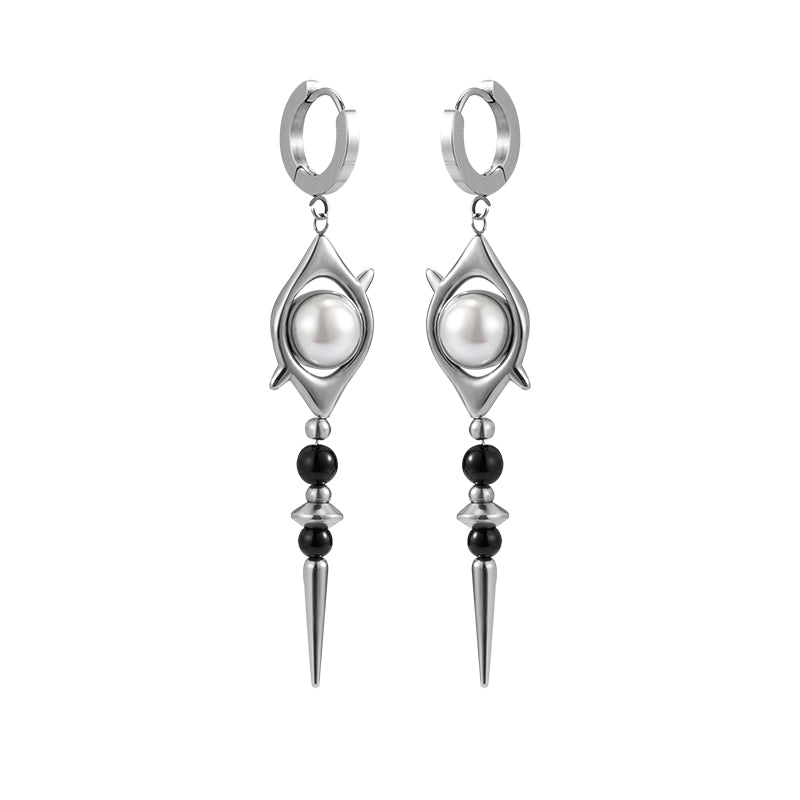 Punk Eye Beaded Earrings