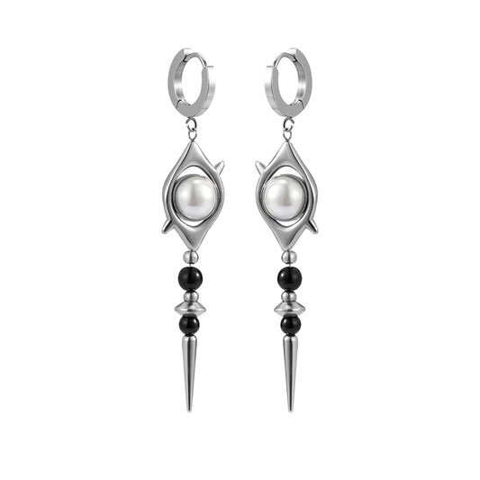 Punk Eye Beaded Earrings