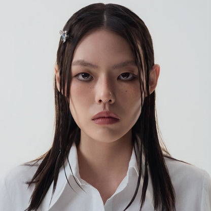 Cornflower Emblem Hair Clip