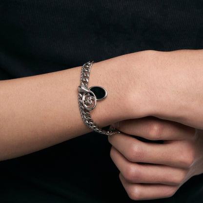 Triple Serpent Double Layer Bracelet