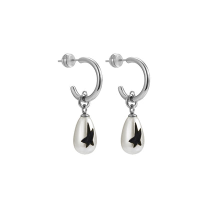 Pearl Graffiti Earrings