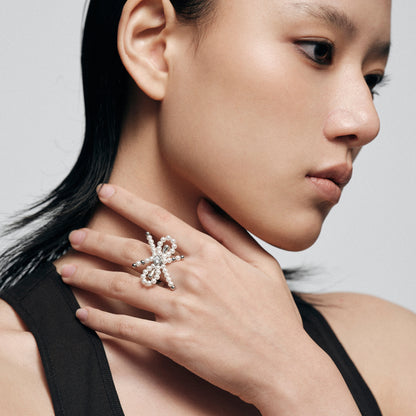 Bow Beaded Ring