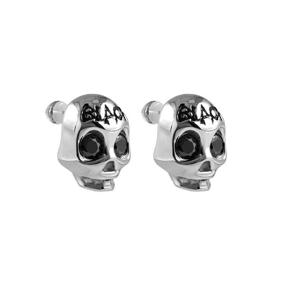 Siren Skull Punk Stud Earrings
