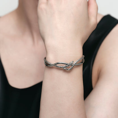 Triple Serpent Double-Layer Bangle