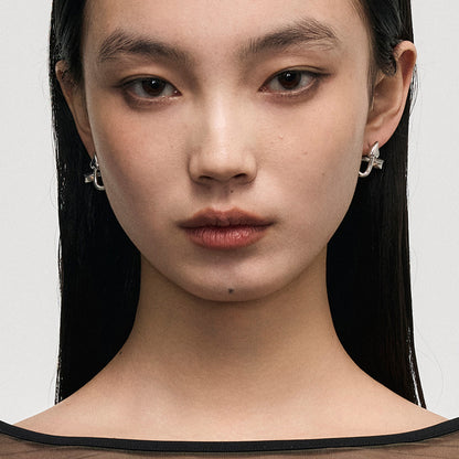 Entwined Arrow Stud Earrings