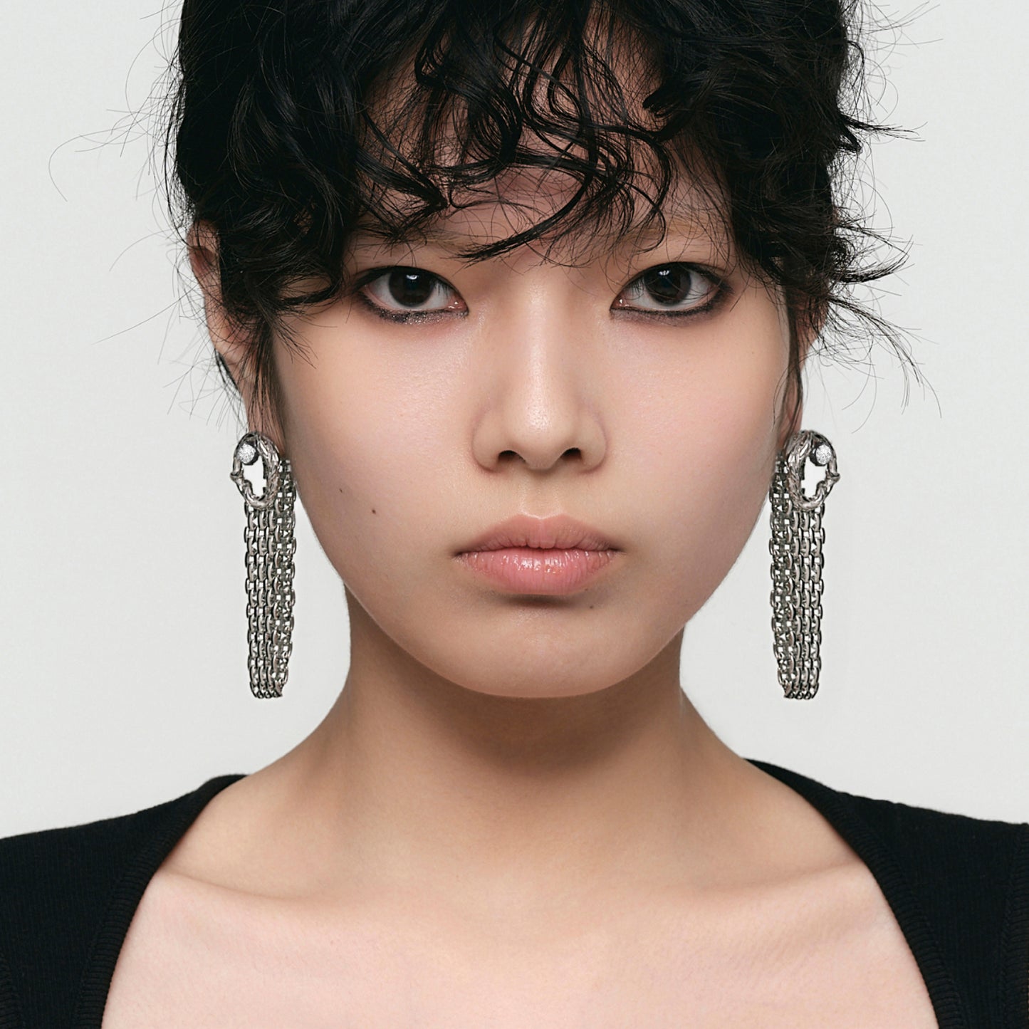 Snake Loop Watch Strap Earrings