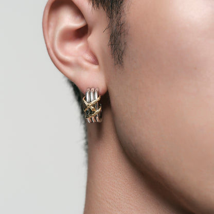 Snake Loop Hoop Earrings