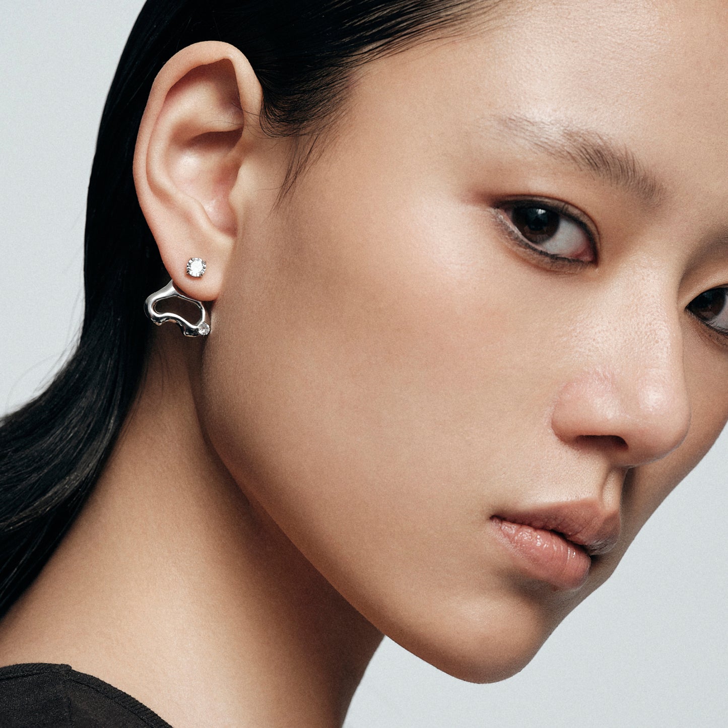 Pull Ring Stud Earrings