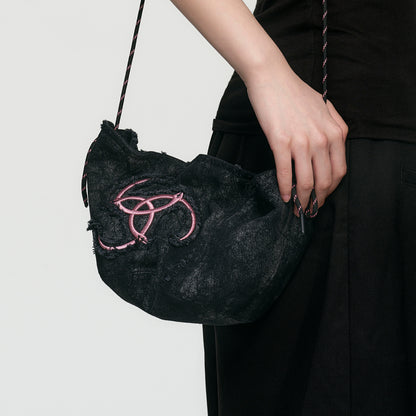Triple Serpent Loop Denim Hat Bag