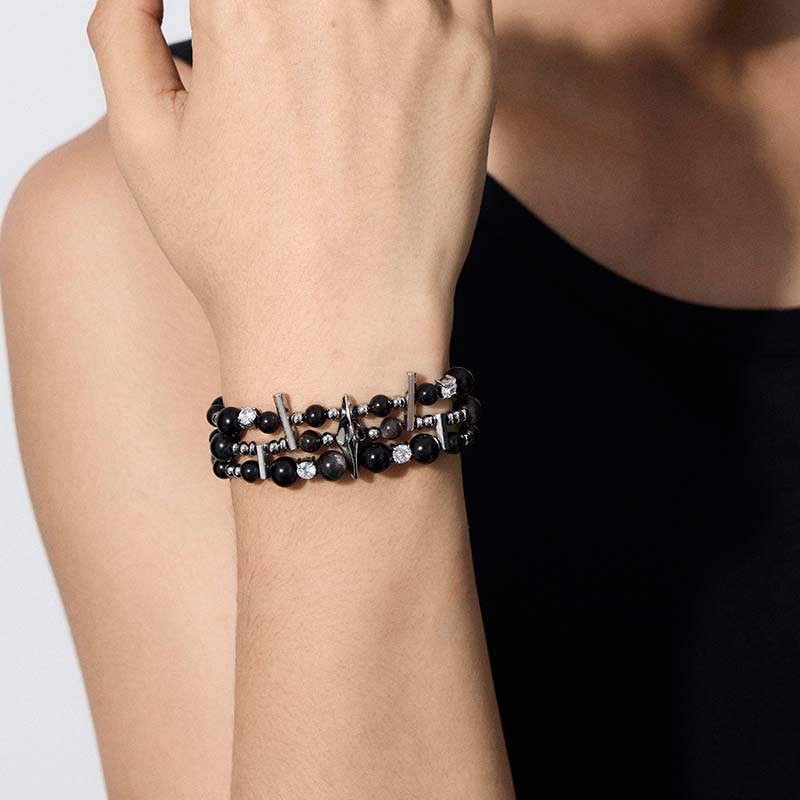 Crescent Knight Multi-Layer Bracelet