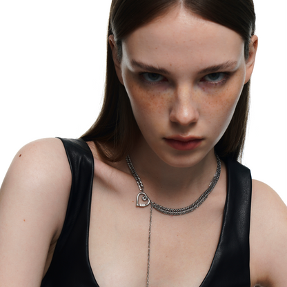 Heart Line Chain Necklace