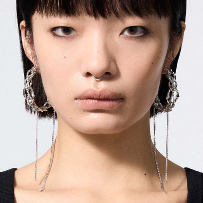 Knight Armor Chain Earrings