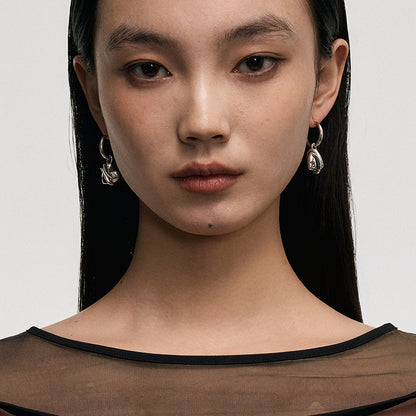 Graffiti Heart Earrings