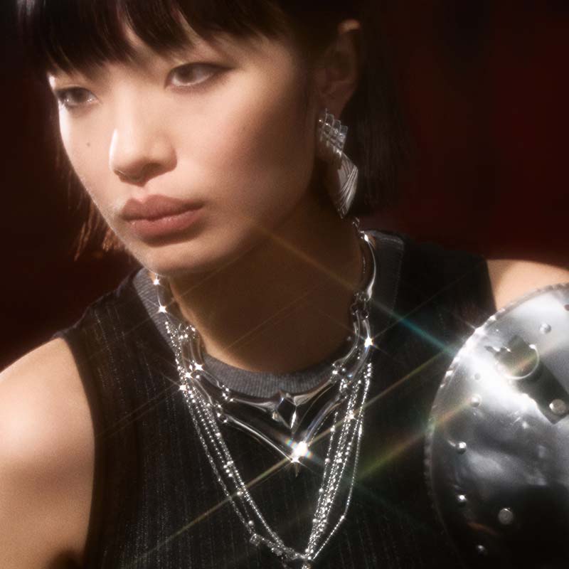 Knight Armor Double-Layer Necklace