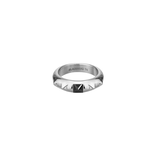 BLACK GLOVES RIVET UPSIDE DOWN ZIRCON DECORATIVE RING
