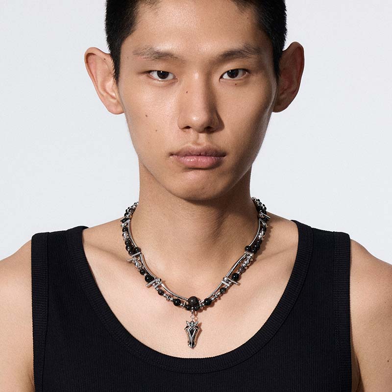 Knight Armor Beaded Necklace