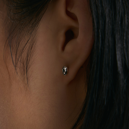 S925 Mini Skull Stud Earrings