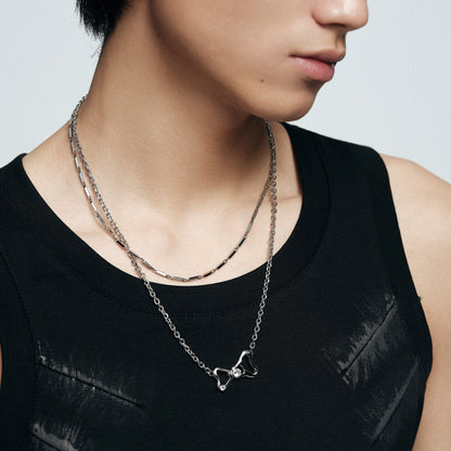 Pull Ring Double-Layer Necklace